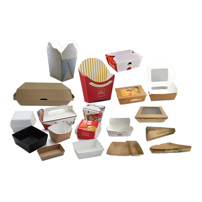 Kraft paper box noodle box production machine Market general paper lunch box size