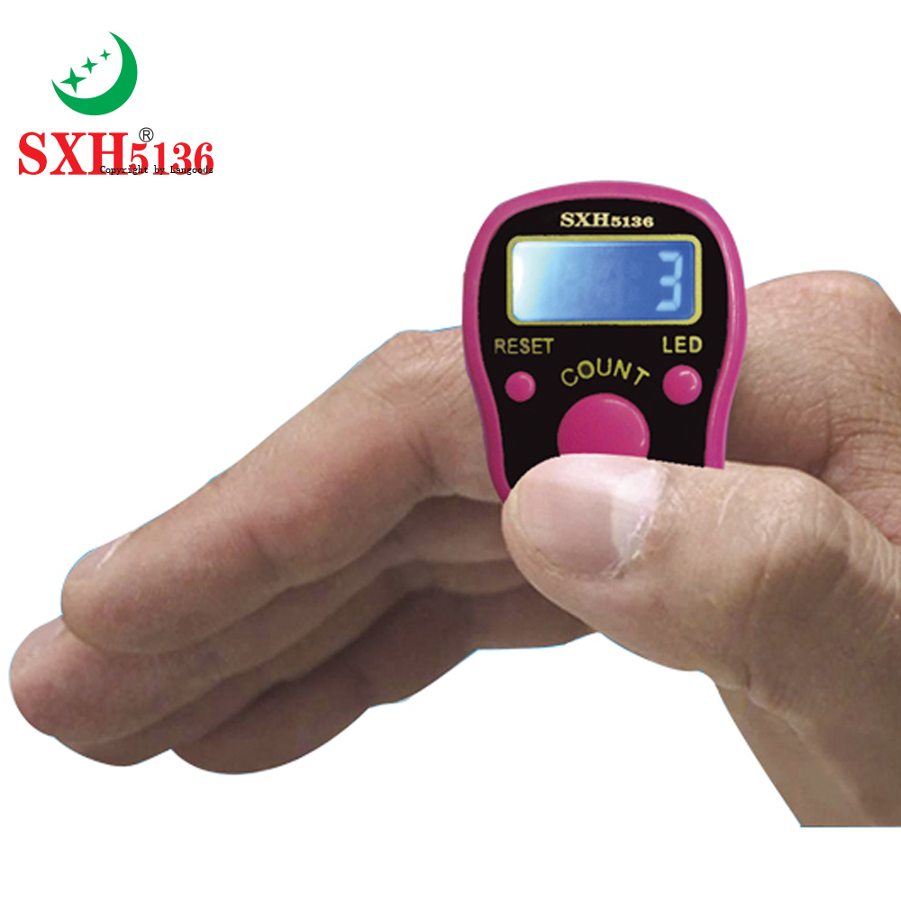 SXH5136, оптовая продажа с завода, электронное кольцо, цифровой Tally Counter со светодиодной подсветкой Tasbih Digital