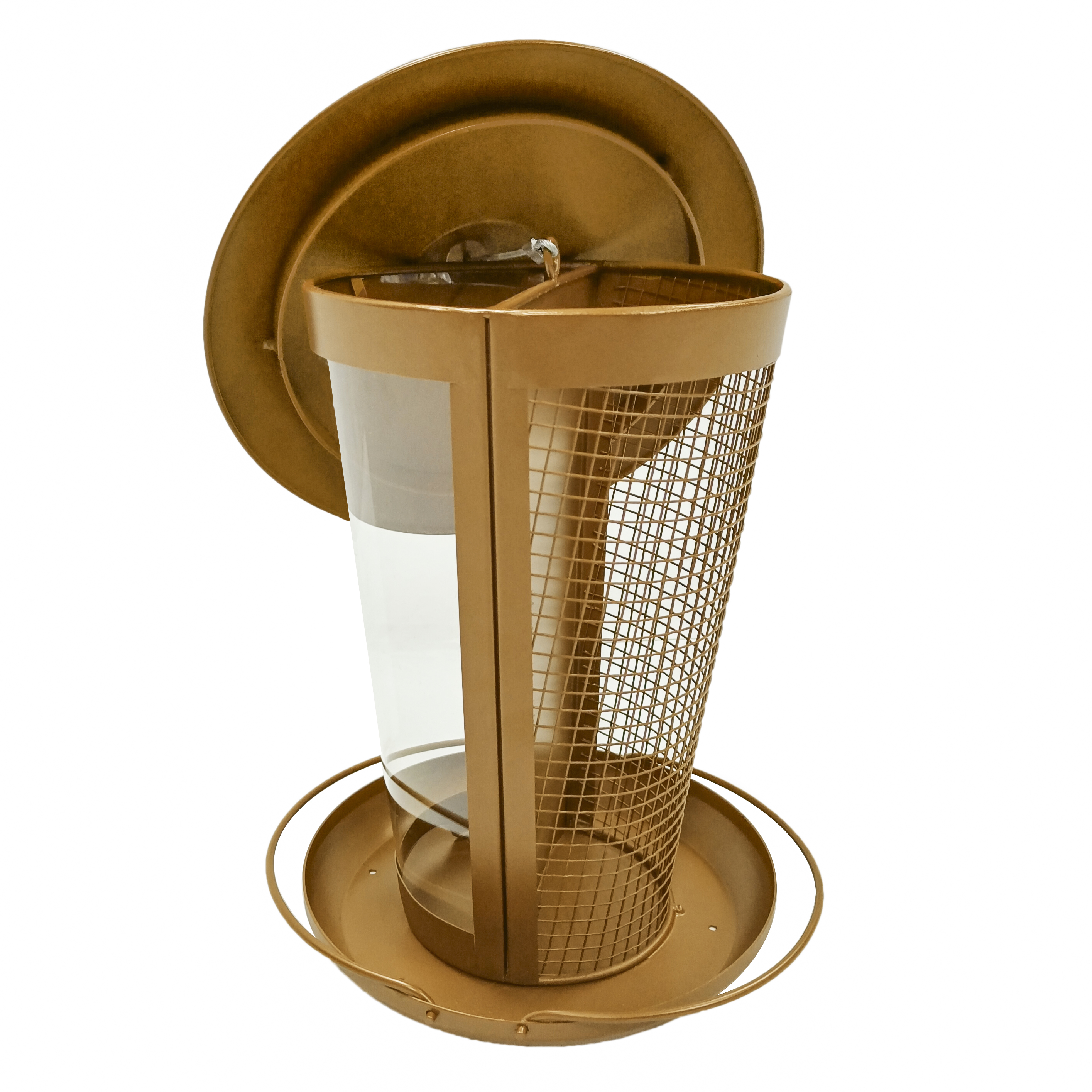 Amazon Hot Selling 2 in 1 Garden Yard Decorative Outdoor Metal Hanging Squirrel Proof Bird Feeder
