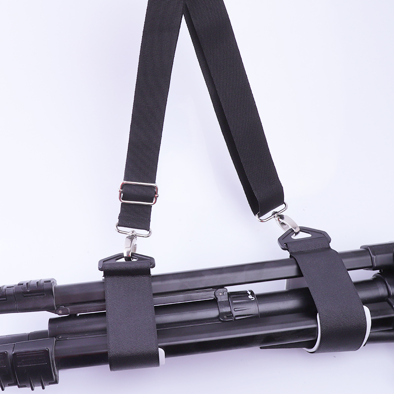 Custom Logo Double Side Strap Reusable Carry Straps Adjustable Ski Strap Hook and Loop Ski Fastener Carrying Logo Custom Ski Str