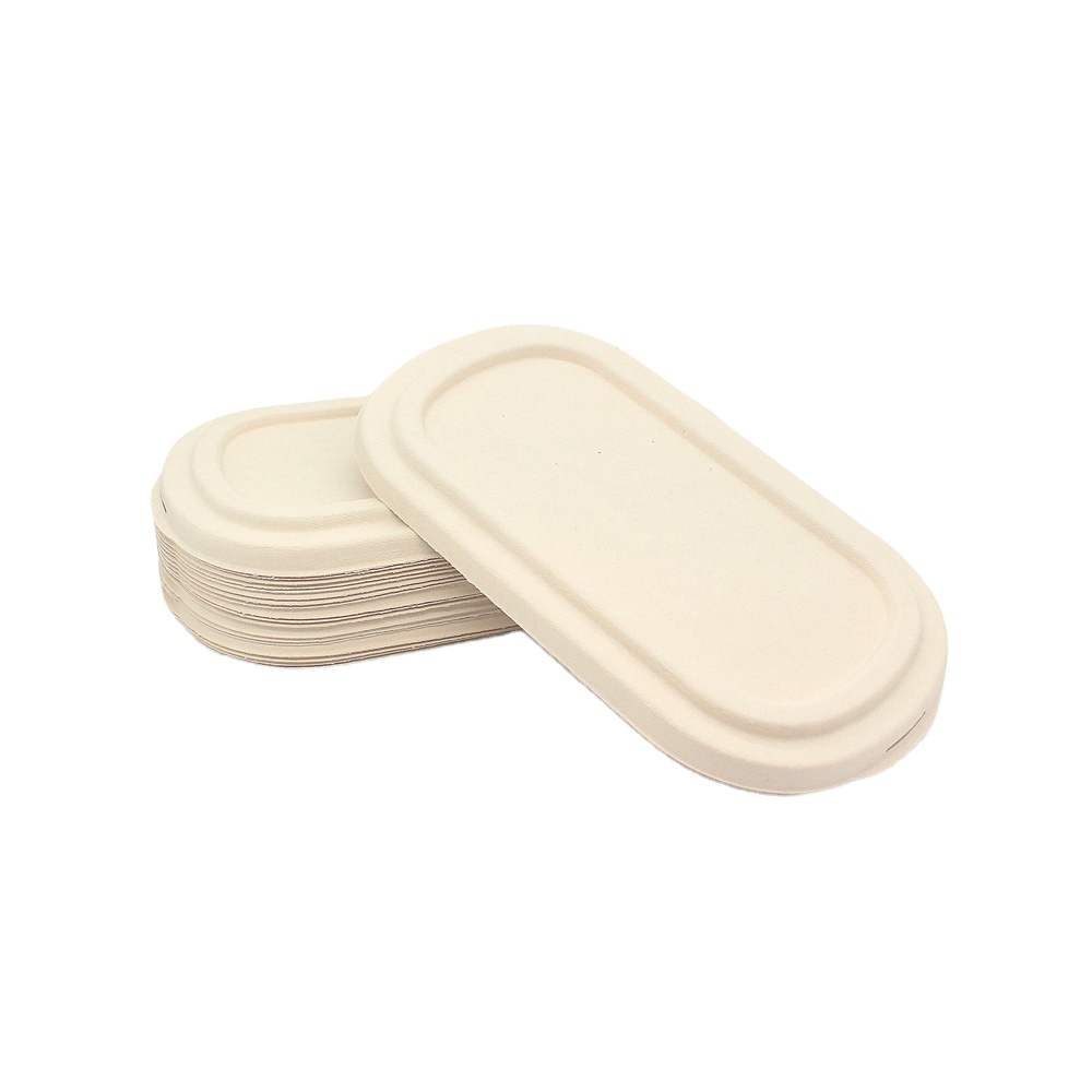 Various Good Quality Bamboo Fiber Biodegradable Lunch Box Lid Environment Disposable Food Containers