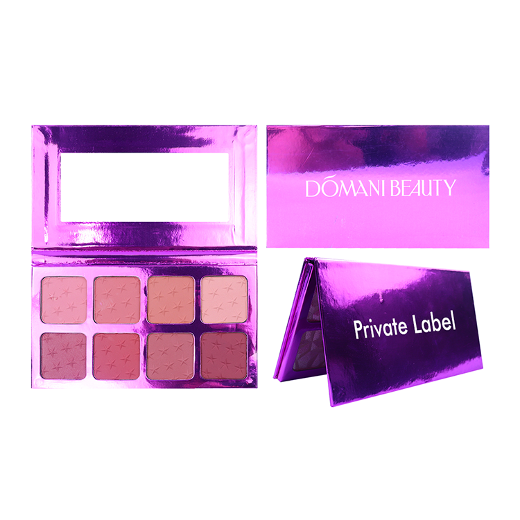8 Colors Star Embossing Vegan Blush Makeup Press Powder Wholesaler Nude Blush Palette