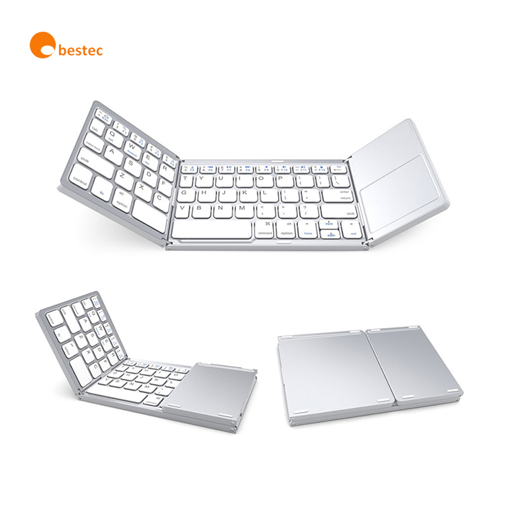 Portable mini wireless keyboard for laptop desktop computer pad folding China outlet