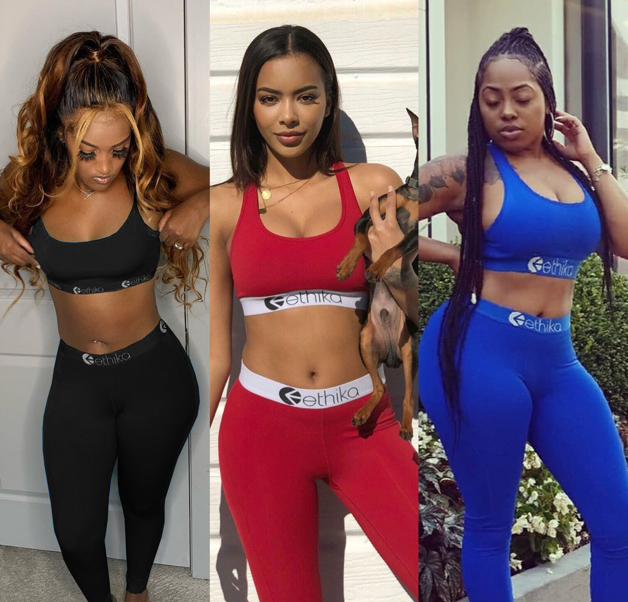 Спортивный бюстгальтер Ethika, трусы-боксеры, длинное нижнее белье, комплекты ethika для женщин и девочек