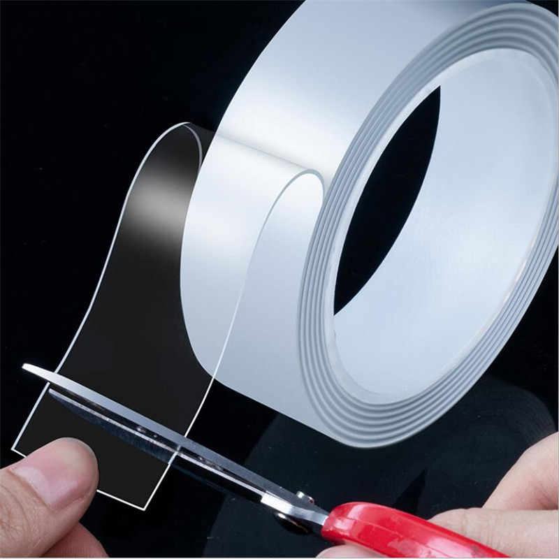 Washable Strong Adhesive Tap Multi-Function Removable Double-Sided Tape  Reusable Transparent Tape Rolls For Indoor And Outdoor