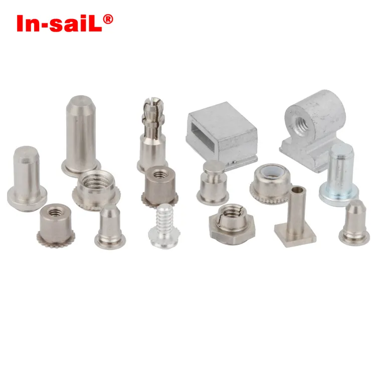 M2 M3 M4 M5 Fastener Hardware Press In Stud Spring Loaded Screw Standoff Self Clinching Nut For Sheet Metal