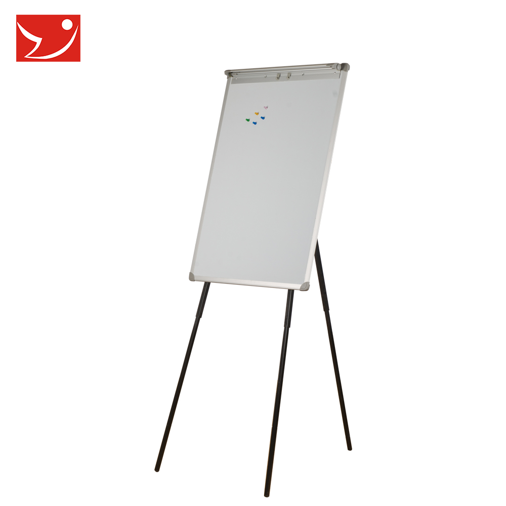 Magnetic portable Flip Chart clamp board with sturdy steel leg easel