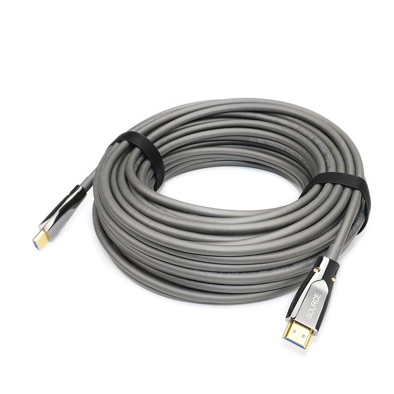 Прочный стальной бронированный ТПЭ оболочка AOC HDMI кабель оптоволоконный 4K Поддержка 4K @ 120hz HDCP 2,2 3D 500ft