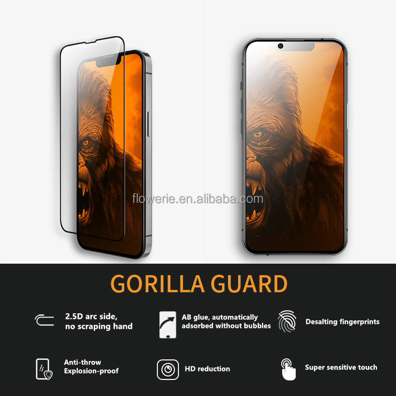 Screen Protector with Easy Auto Align Install Kit Tempered Glass for iPhone 13 pro max New Glass with Your Next