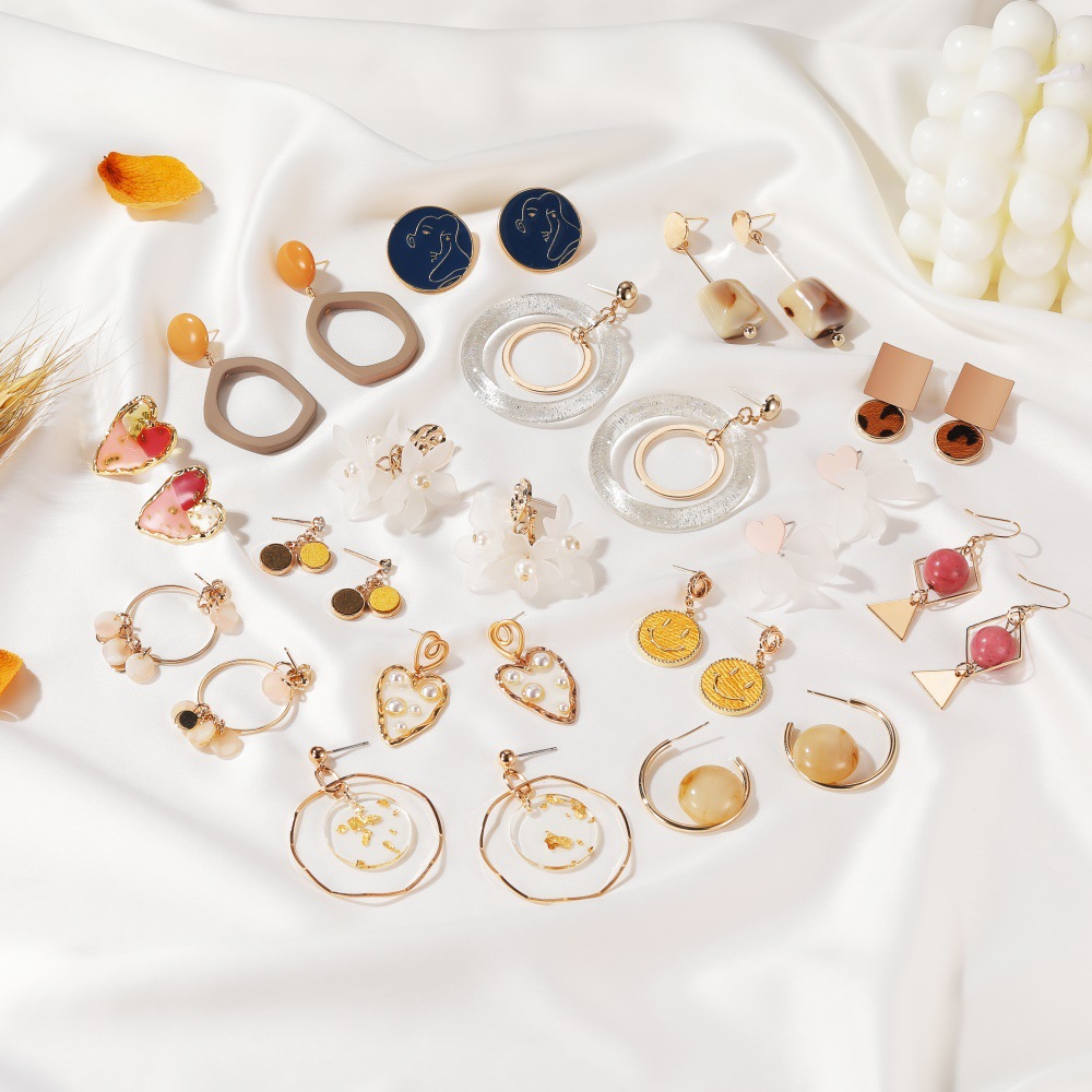 Miss Jewelry Многоцветный Сплав античные серьги для женщин золотой цвет металлические массивные серьги ювелирные изделия Bijoux 2021