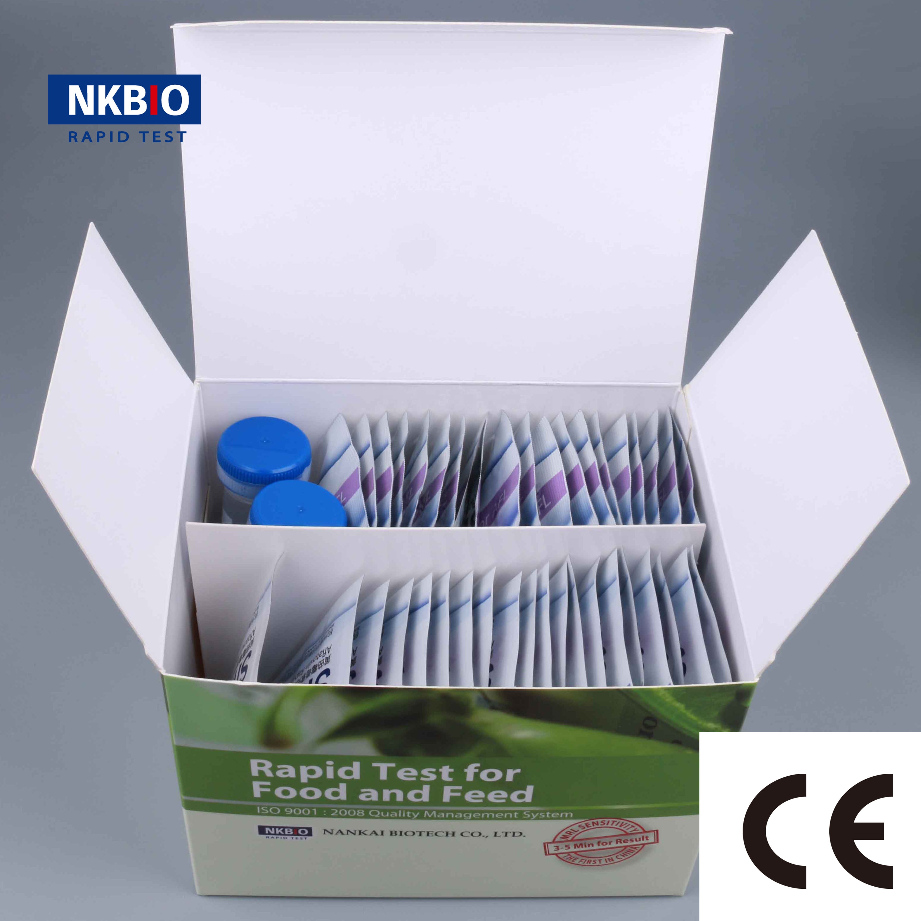 Aflatoxin B1, B2, G1, G2, тест-полоска для корма для животных (пшеница, соя)
