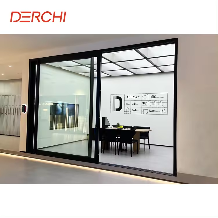 AS2047 NFRC 10 Years Warranty Double Glass Patio doors Sound Insulation Exterior Balcony Aluminum Sliding doors