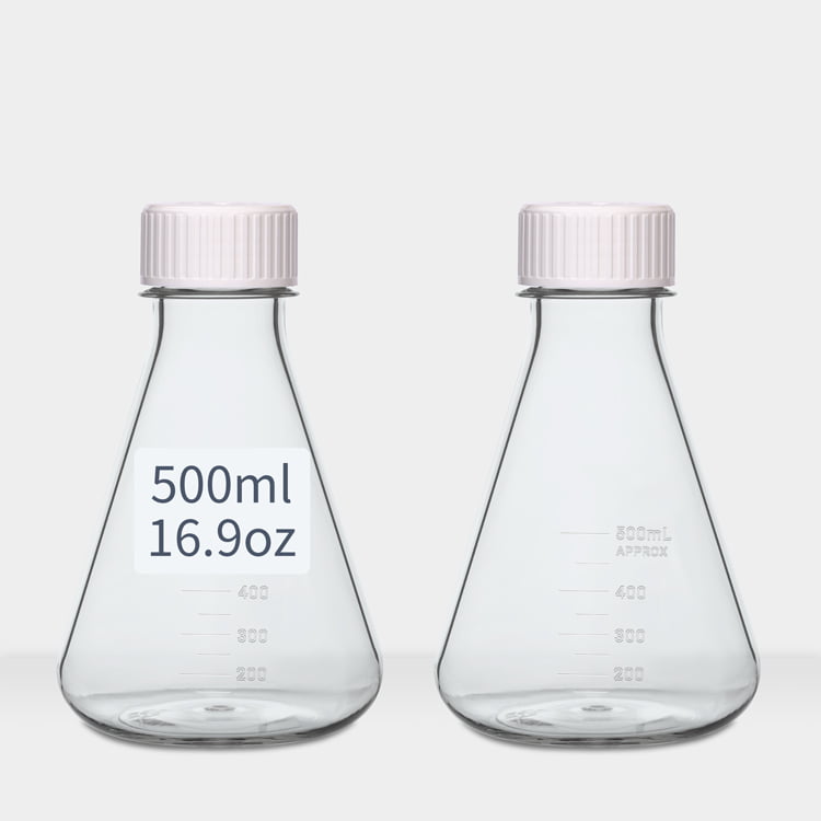 Стерильные поликарбонатные колбы Erlenmeyer, 500 мл, 16,9 унции