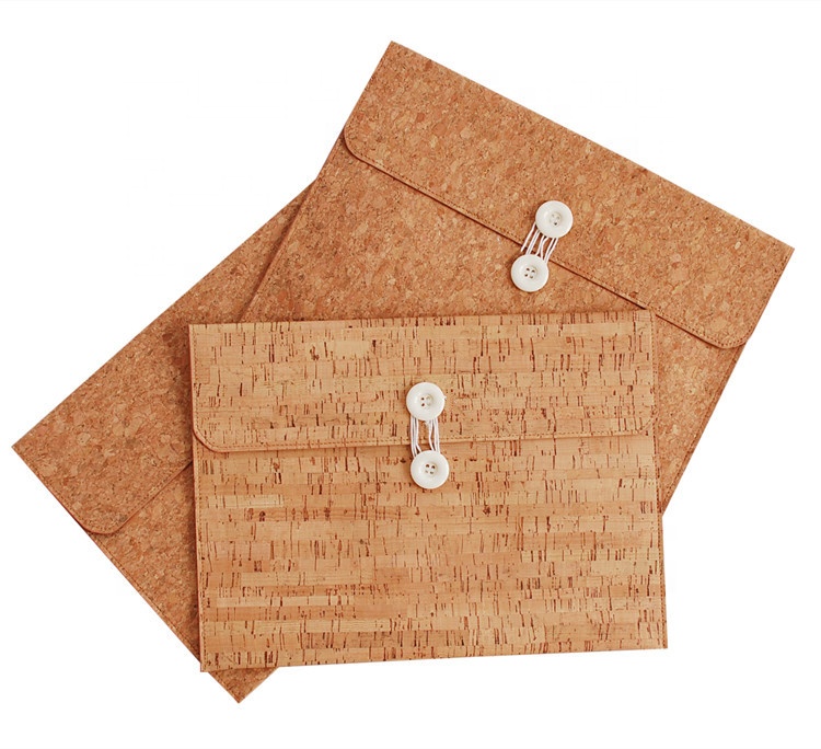Wholesale Natural Cork Come from Portugal Wood Briefcase Laptop Bag