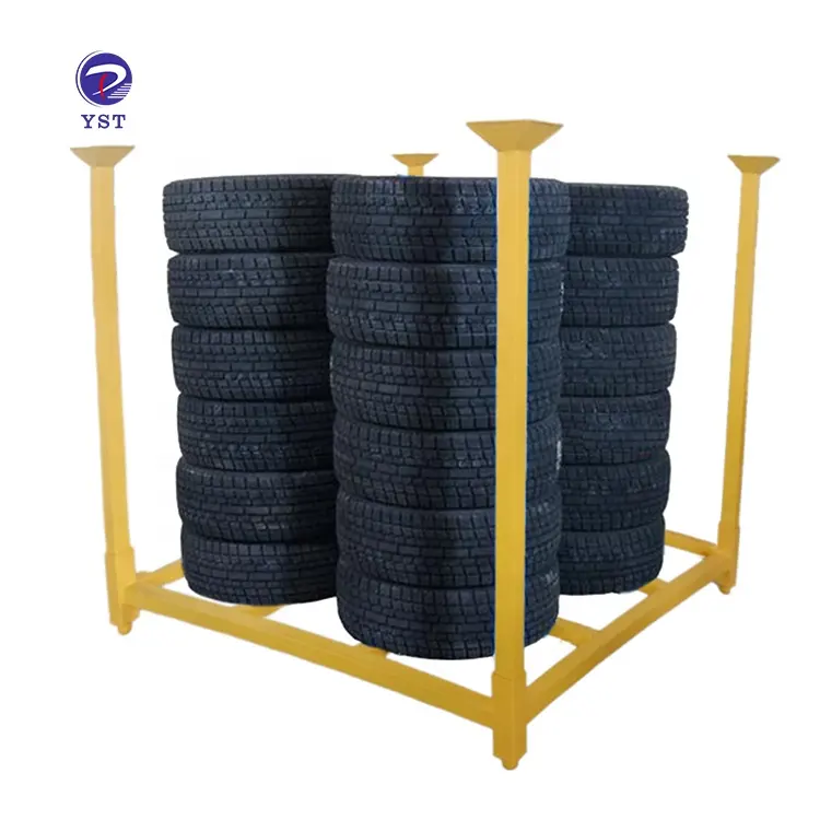 Stackable warehouse selective pallet industrial collapsible storage truck tyre stillages