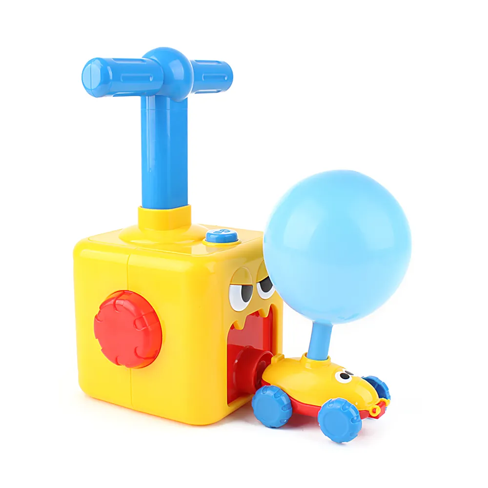 Baby toys 3 in 1 mini cars portable plastic cartoon mini balloon air inflator pump kids hand balloon pump inflator