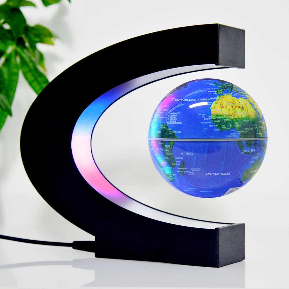 C world earth map rotating globe magnetic floating globe magnetic levitating globe for desk decor education geography