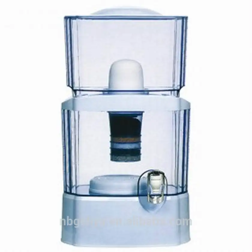 24L Ceramic Filter Mineral Pure Water Purifier Pot Water Dispenser Bottles / Bucket