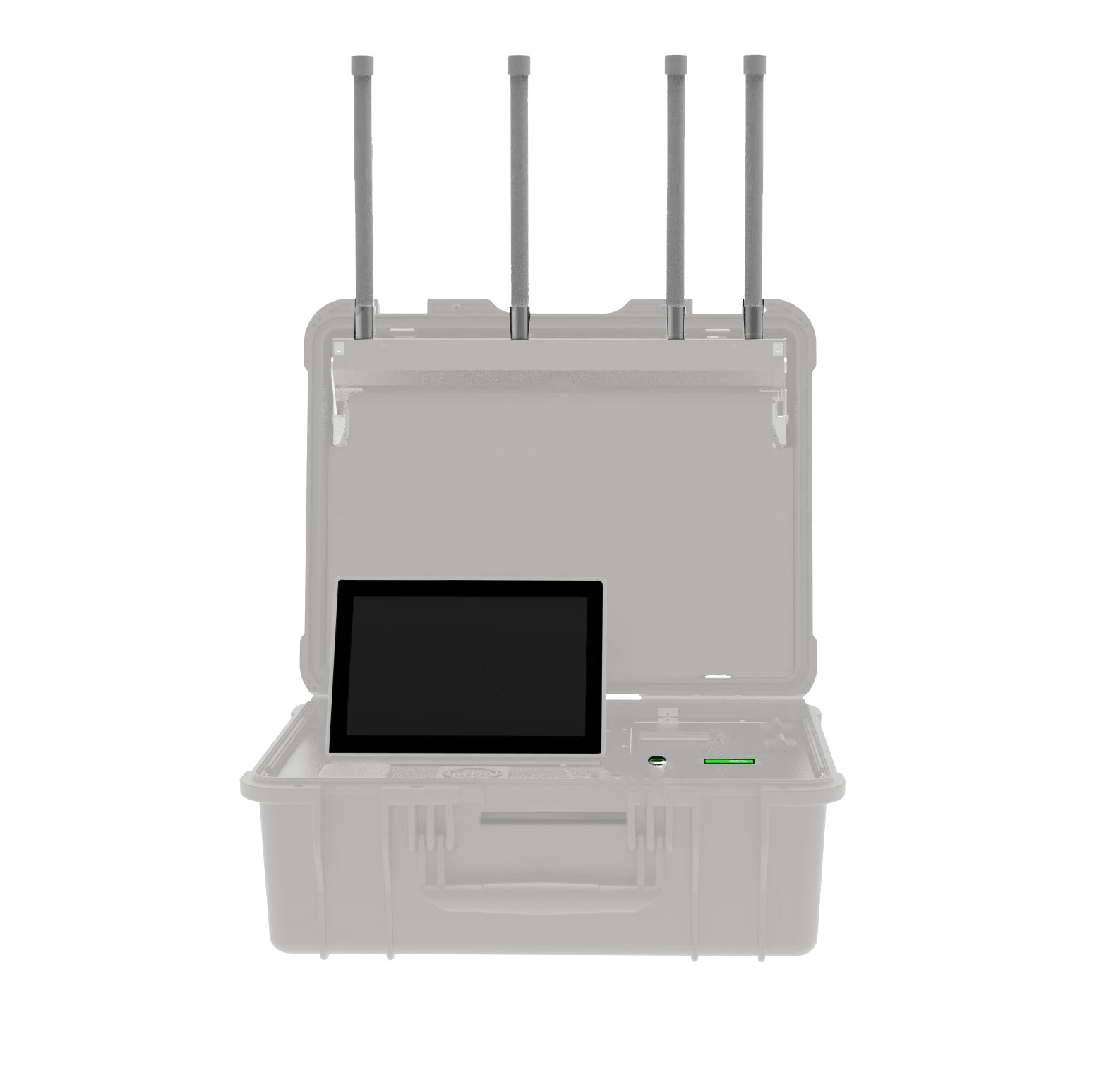Портативный детектор IP65 может найти положение дрона и пульта дистанционного управления положение дрона обороны белого цвета
