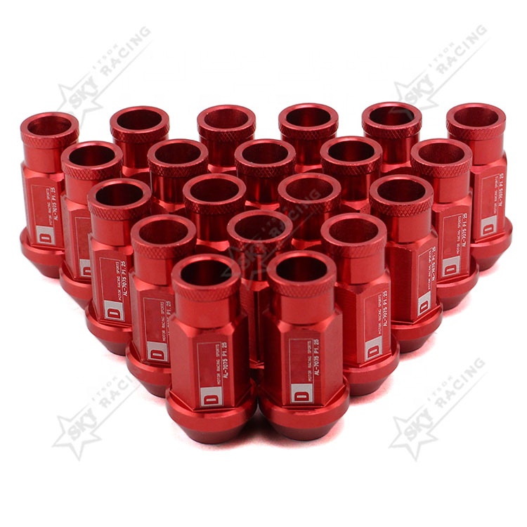 Ходовой товар, 50 мм, JDM Forge Sport, болты с гайкой 12x1,5, индивидуальный тюнер 12x1,25 цветов, Lugnut Racing JDM Car Lugnut m12x1, 5 Гайки С колесными наконечниками