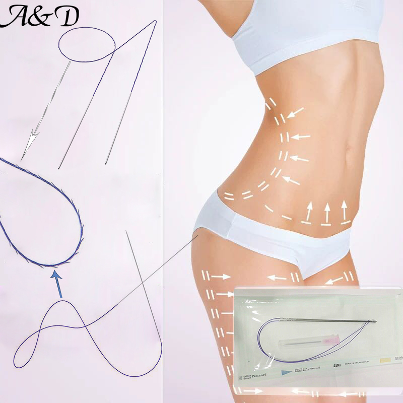 pdo cog lifting thread 4d thread for breast lift thread 19g100mm dermal filler