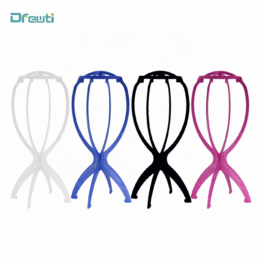 Wholesale Plastic Foldable Wig Stand For Putting Wigs