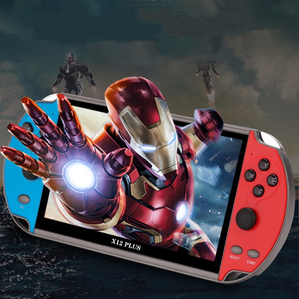 Портативная игровая консоль X12 Plus, 7,0 дюйма, 128 бит, 10000 игр