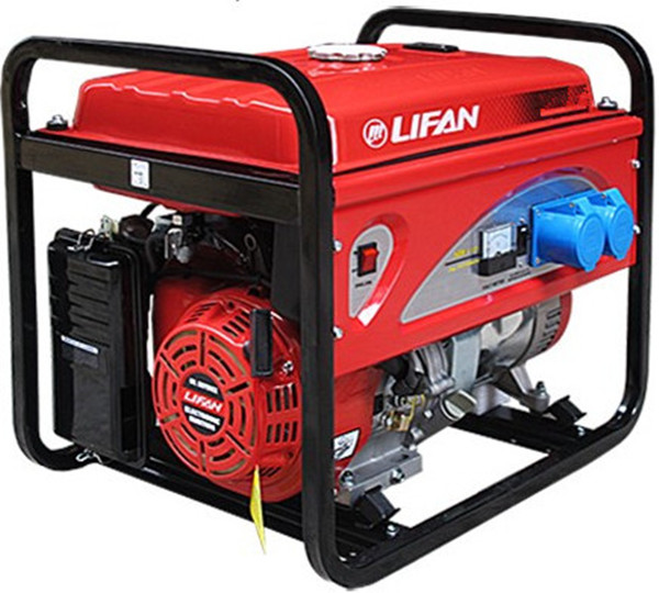 Бытовой бензиновый генератор LIFAN мощностью 2,8 кВА, gf-3