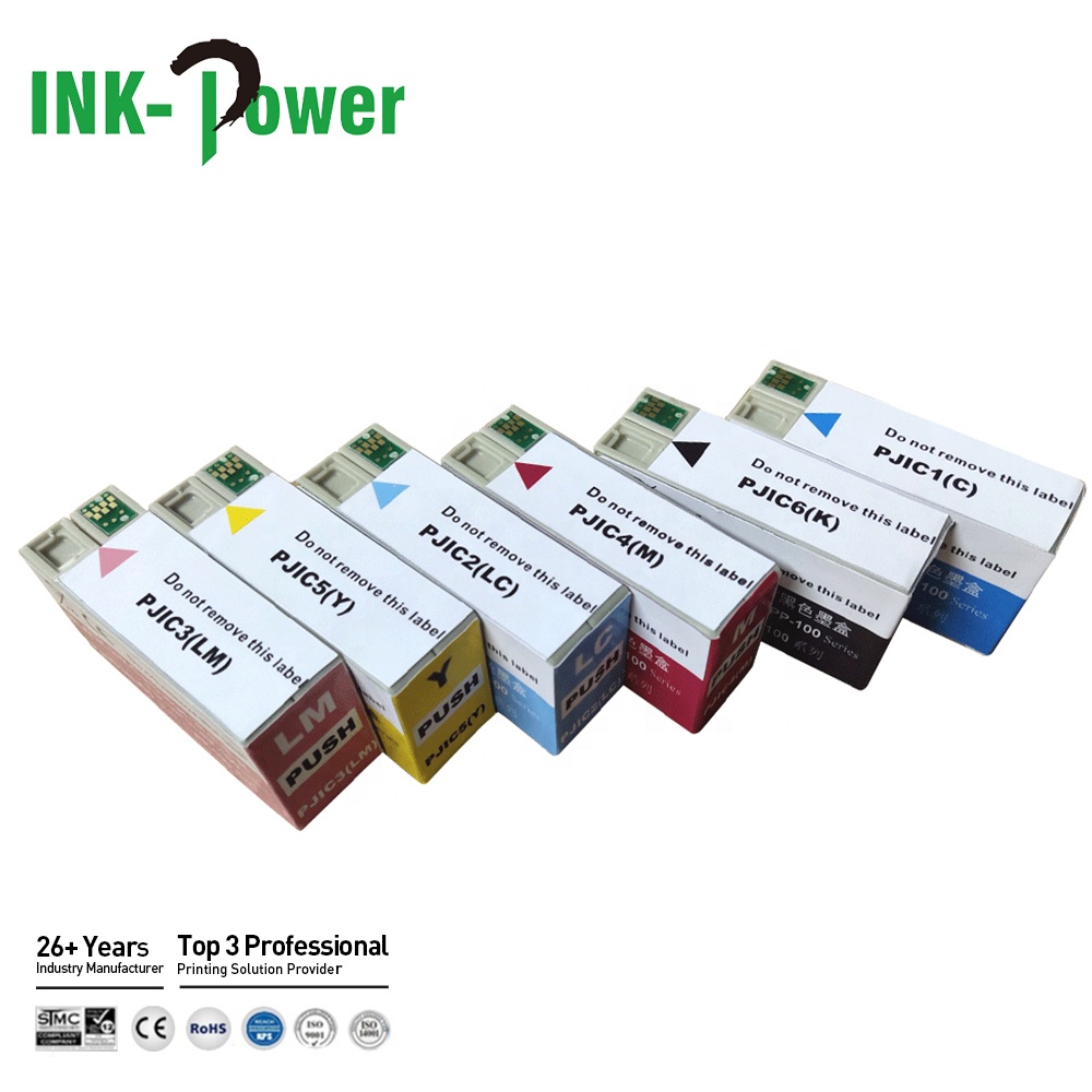 INK-мощность pjic PJIC1 PJIC2 PJIC3 PJIC4 PJIC5 PJIC6 Премиум Совместимость Цветной струйный картридж с чернилами для принтера Epson PP-100 PP 100 принтер