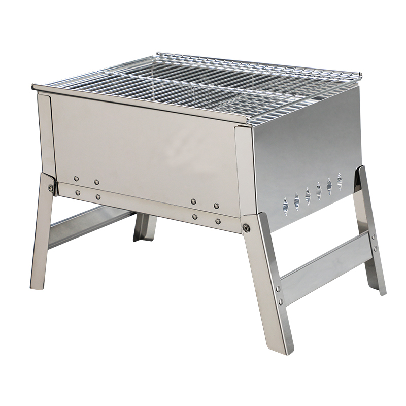 Outdoor Barbecue Grill Original Taste and Flavour with Mesh Grill, Charcoal BBQ Grill