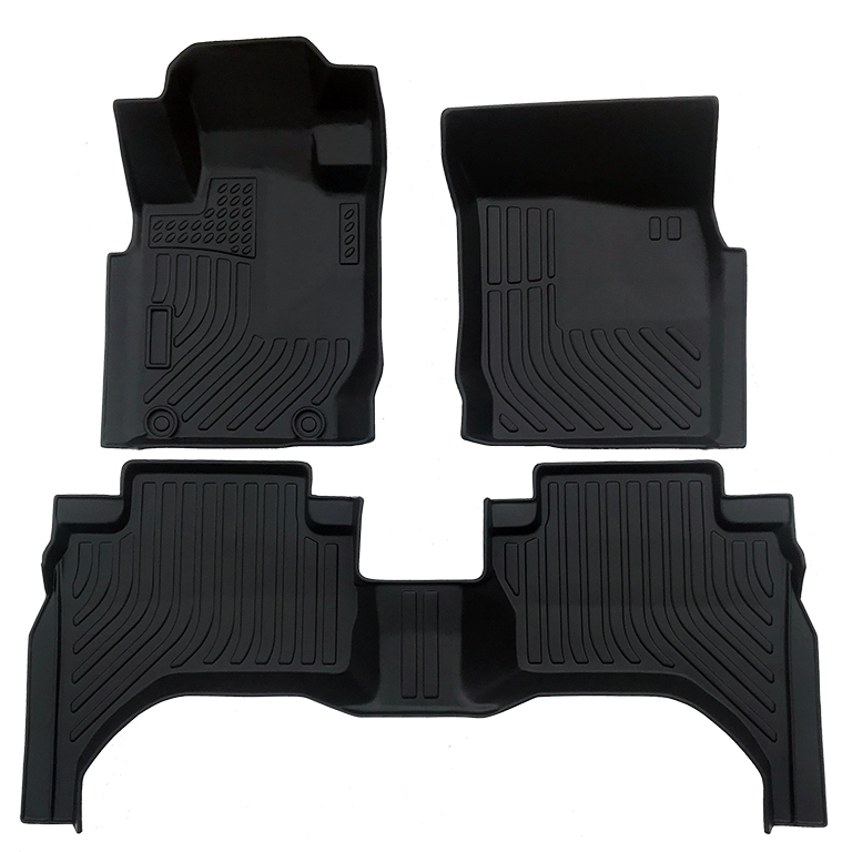 Linyi factory car accessories 3D all weather TPE car floor mats carpets for Mitsubishi Triton L200 Montero sport