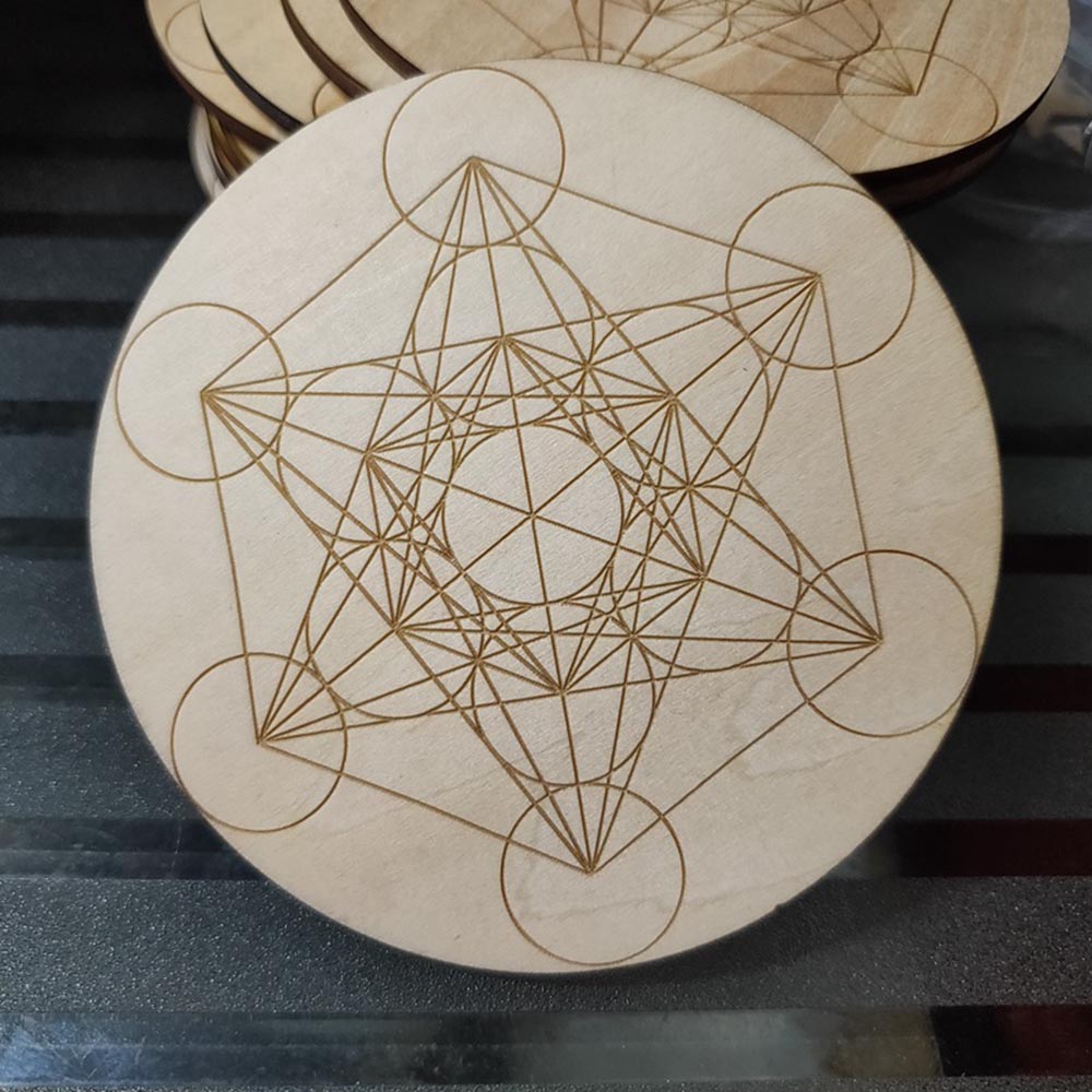 Wall Decor Flower of Life Mandala Tree of Life Gift Laser Cut Sculpture Wooden Art Symbol Customized Wooden Crystal Grid Board