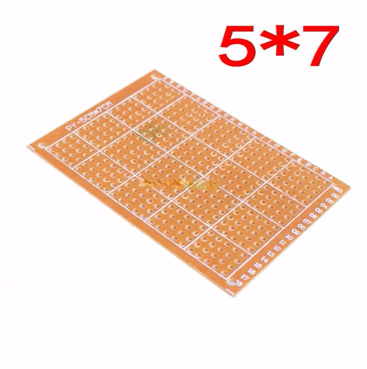 5*7 PCB 5x7 PCB 5cm 7cm DIY Prototype Paper PCB Universal Board yellow