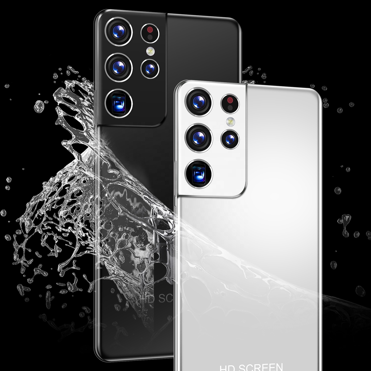 2021 горячая Распродажа S21 UItra 8G + 256G Android 10 3G 4G 5G Смартфон HD камера AMOLED Полный экран Оригинальные разблокированные мобильные телефоны