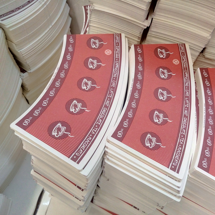 Double PE Coated Disposable Paper Cup for Wrapping and Fan Use Made from High Quality Raw Material