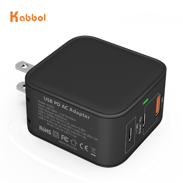 2020 новые продукты 65W Gan зарядное устройство Dual USB C 100W 90W 60W с CE CB KC PSE сертифицировано для ноутбуков и мобильных телефонов