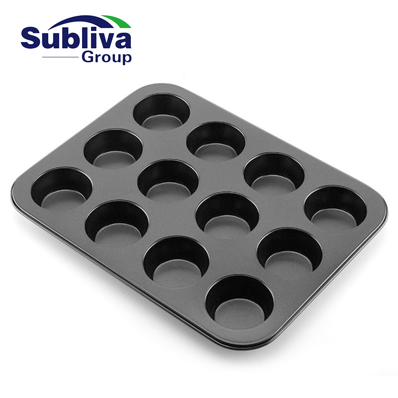 Carbon Steel Non-Stick Muffin Tray 12 Cup