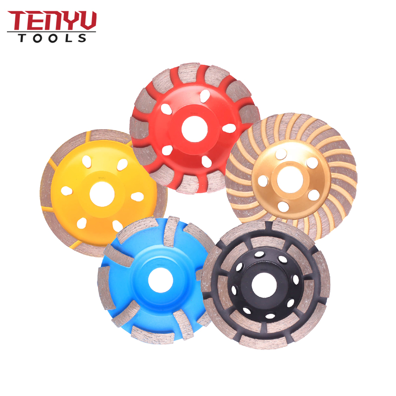 Segmented Turbo Diamond Cup Disc Grinding Wheel Diamond Wheel Concrete Grinding with Competitive Price for Marble Tile Drilling