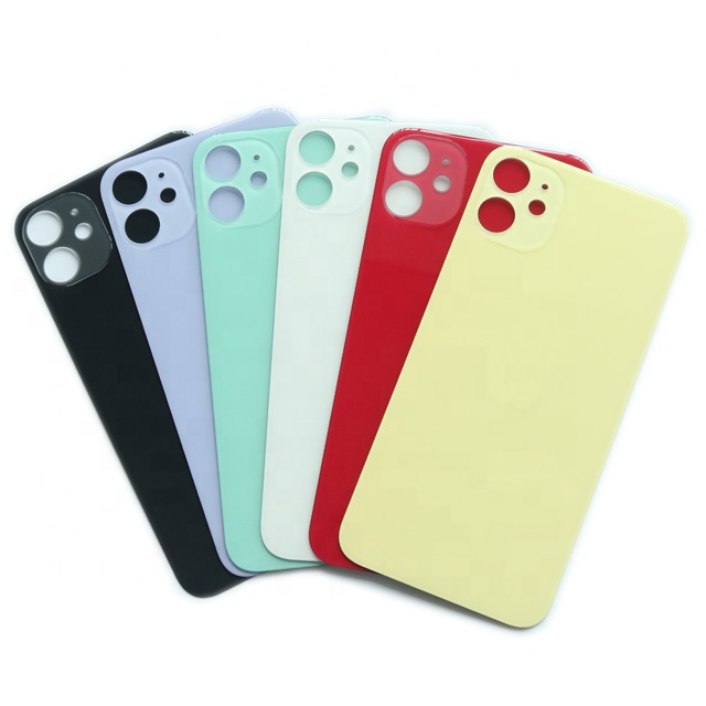 Стеклянная задняя крышка YWangSen с большим отверстием для iPhone13promax 12Pro 11g Xr XS SE2020 8 8plus задняя крышка аккумулятора