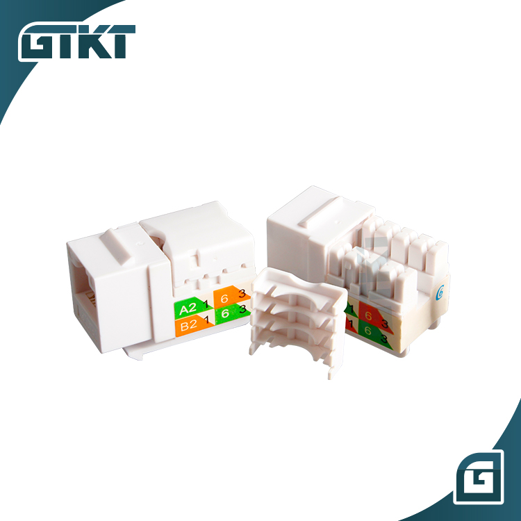 Модульный соединитель UTP 8P8C RJ45, сетевой соединитель Ethernet, настенный разъем RJ45 Cat5e Cat6, keystone jack, 10 упаковок