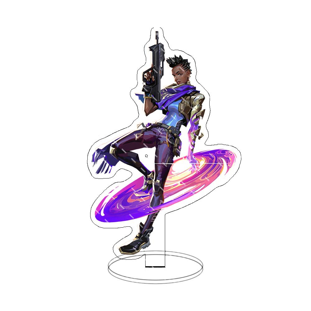 Игровая фигурка валорант шалфей Killjoy Jett Sova Cypher Raze Косплей акриловая модель пластина стоячий знак аниме брелок для поклонников Коллекционирование
