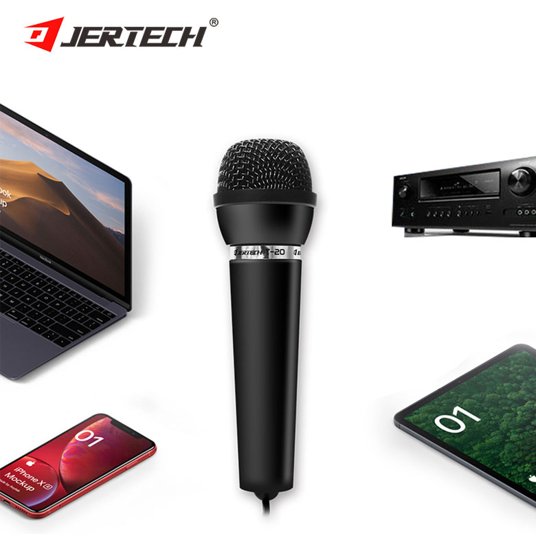 Проводной детский караоке-микрофон JERTECH T20 с динамиком, портативный ручной караоке-плеер для домашней вечеринки, Ktv, воспроизведения музыки и пения