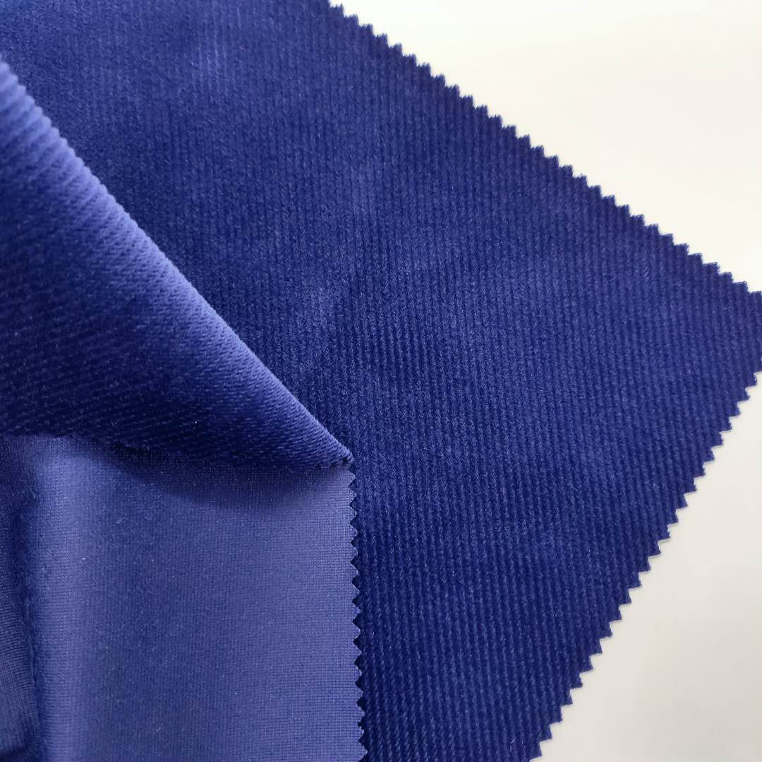 wholesale polyester knitted korean version thin diagonal corduroy fabric