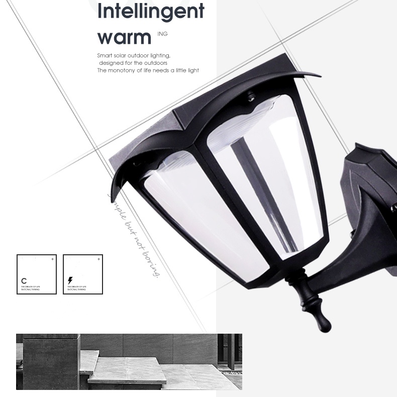 Modern Factory Price Energy Saving Mounted Fixtures Solar Led Wall Light