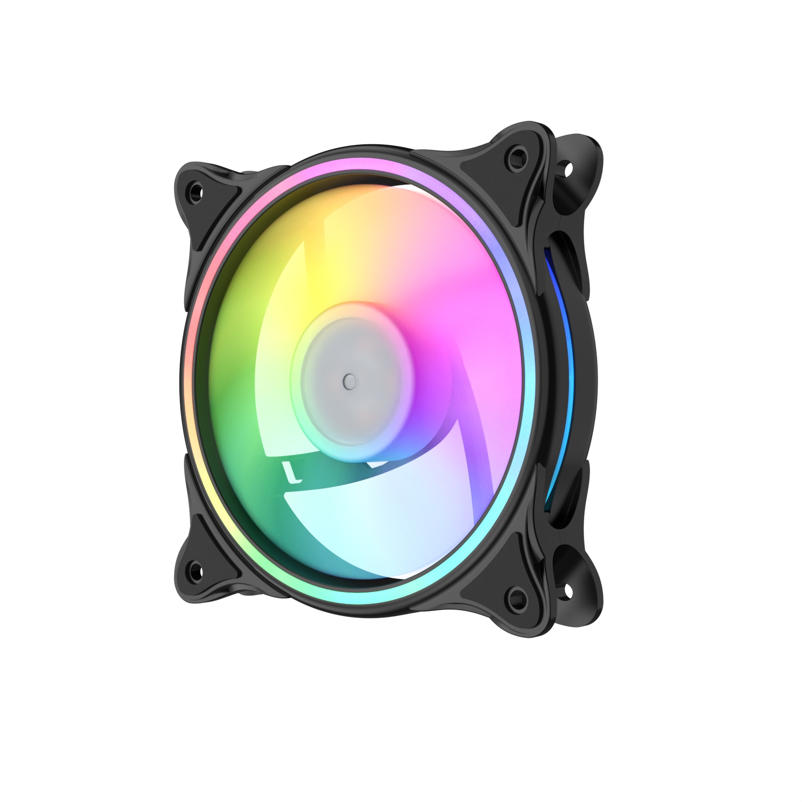 RGB-вентилятор с подсветкой 120 мм, тихий RGB-вентилятор с умным управлением