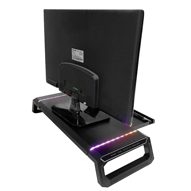 Популярный регулируемый монитор Great Roc стойка RGB подсветка ПК настольный компьютер держатель ящик для хранения 4 в 1 держатель для ноутбука компьютерное крепление