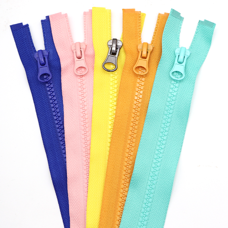 fancy jackets zipper 5 # vislon plastic zipper open end for garments resin zipper 60cm