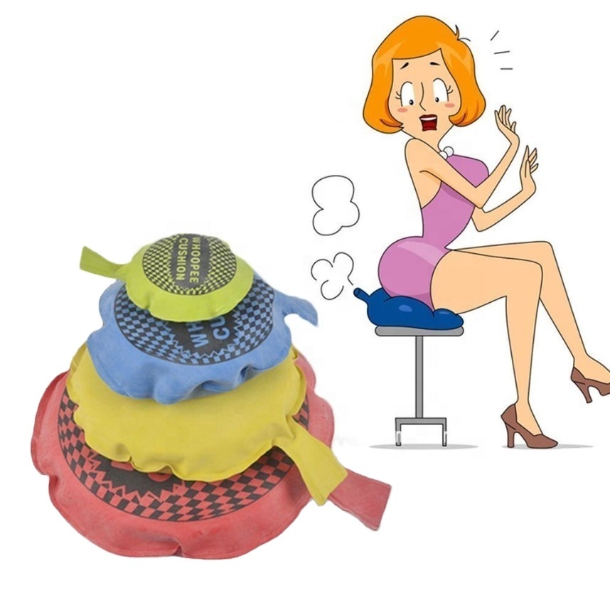 Funny Whoopee Cushion Joke Toys Magic Jokes Trick Prank Playing Toys Halloween Self Inflating April Fool's Day Fart Noise Maker
