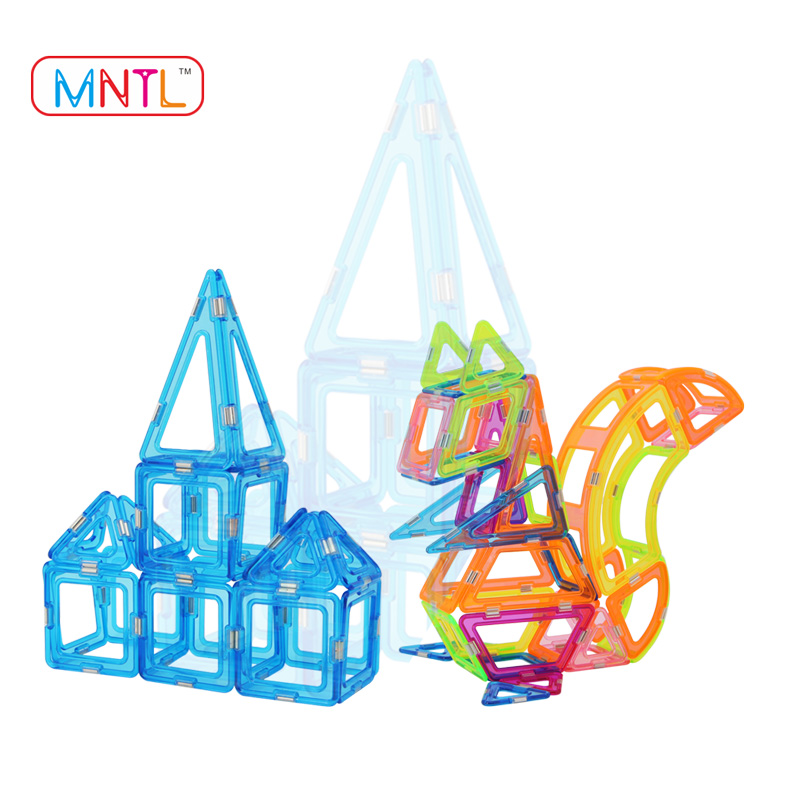 MNTL A8211-68 PCS Ясно Цвет магнитные строительные блоки для детей Кристалл магнитные игрушки с сильным магнитом