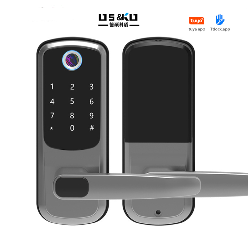 Wi-Fi-подключение tuya smart life app bt ttlock pin-система цилиндрический БЕСКЛЮЧЕВОЙ домашний дверной электронный цифровой смарт-домофон